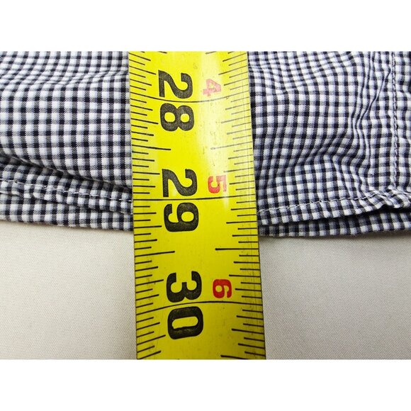 Steven Alan Size Large Mens Blue Whte Check Mens Button Down Shirt USA Made - Picture 8 of 10